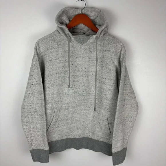 EXPRESS Speckled Heather Gray Hoodie Sweatshirt Pullover M M - Picture 1 of 3